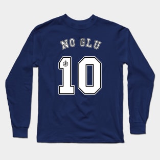 No Glu-10 Football (white) Long Sleeve T-Shirt